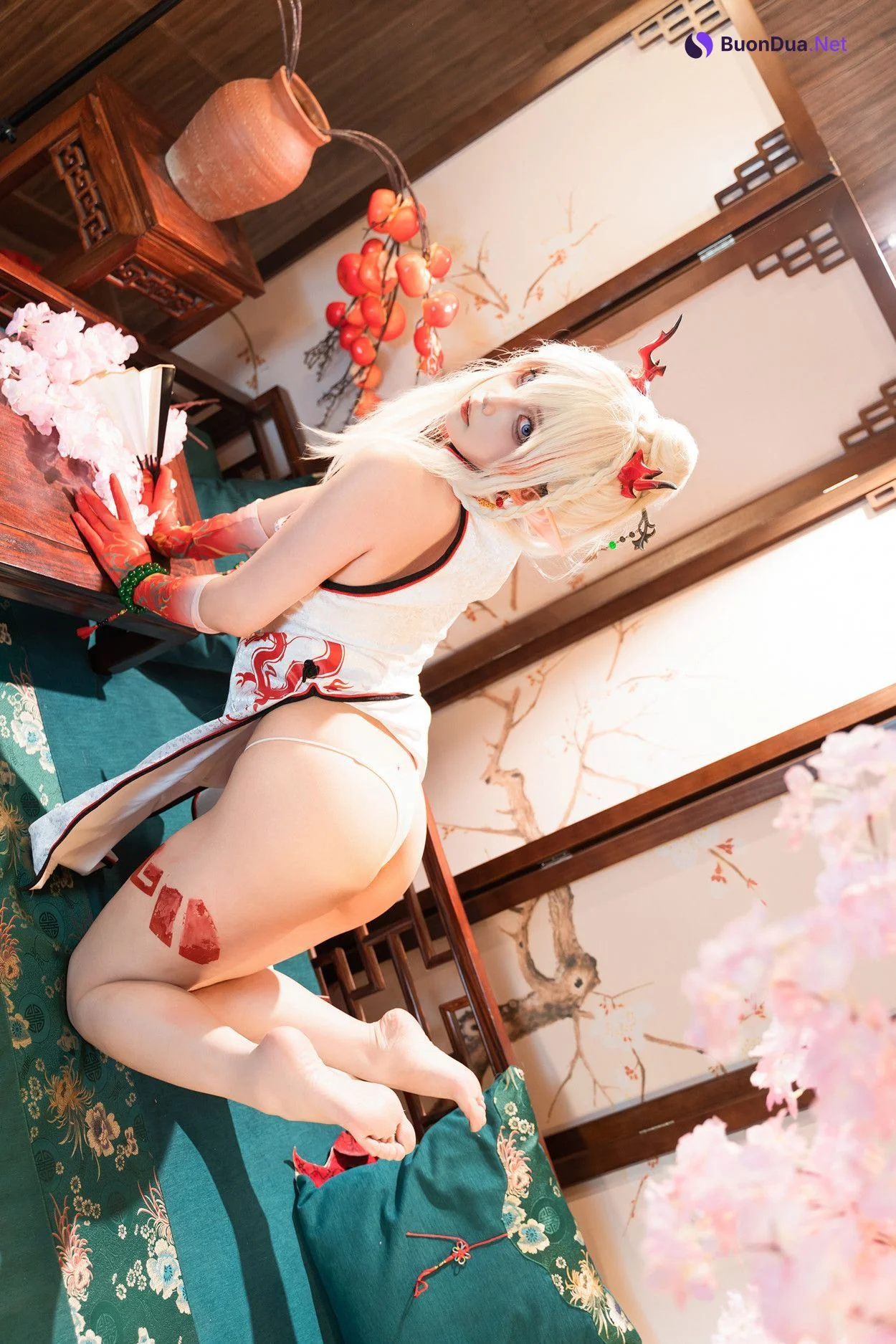 Cosplay 小和甜酒 & 橙风千雅 明日方舟年夕中式双人御守 Set.01 - Photo 4
