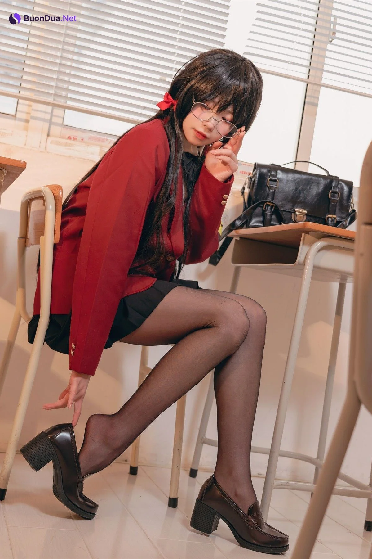 Cosplay 咬一口兔娘 风纪委员大凤 Set.01 - Photo 20