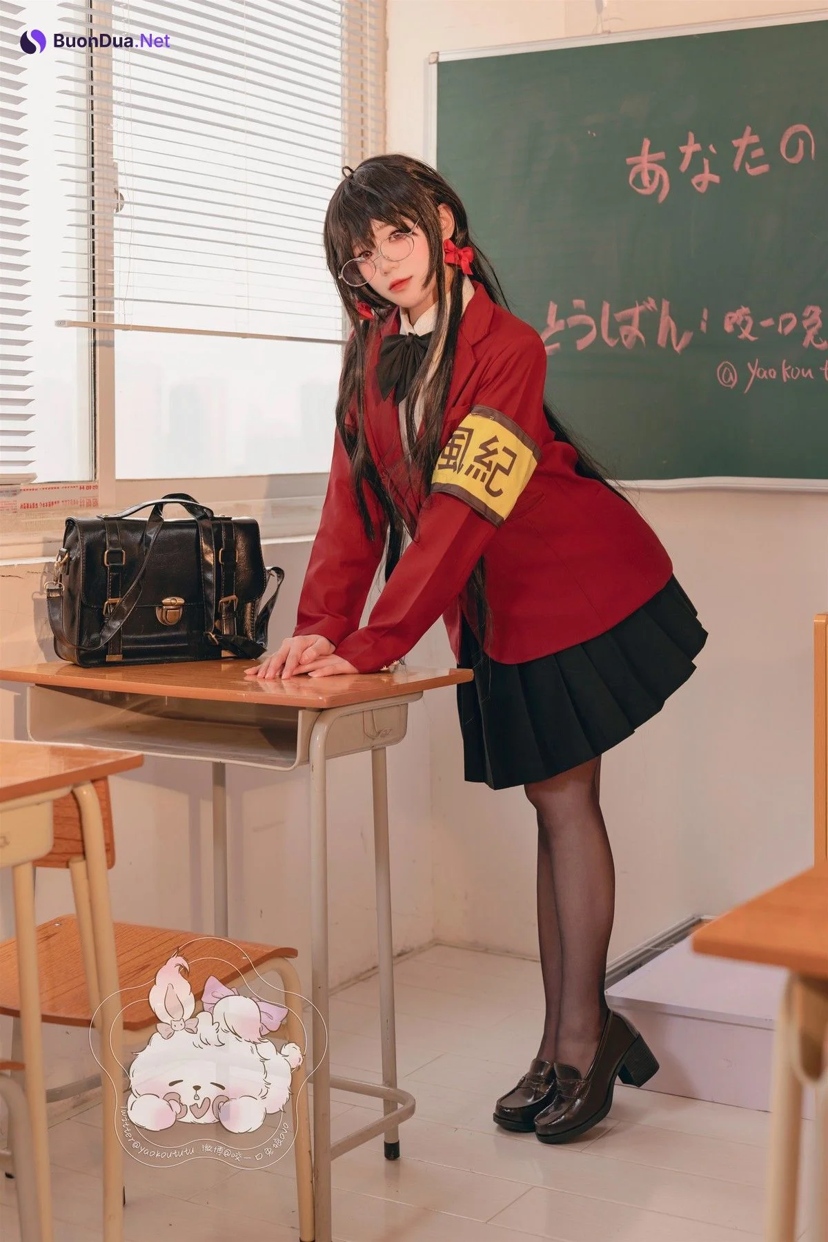 Cosplay 咬一口兔娘 风纪委员大凤 Set.01 - Photo 4