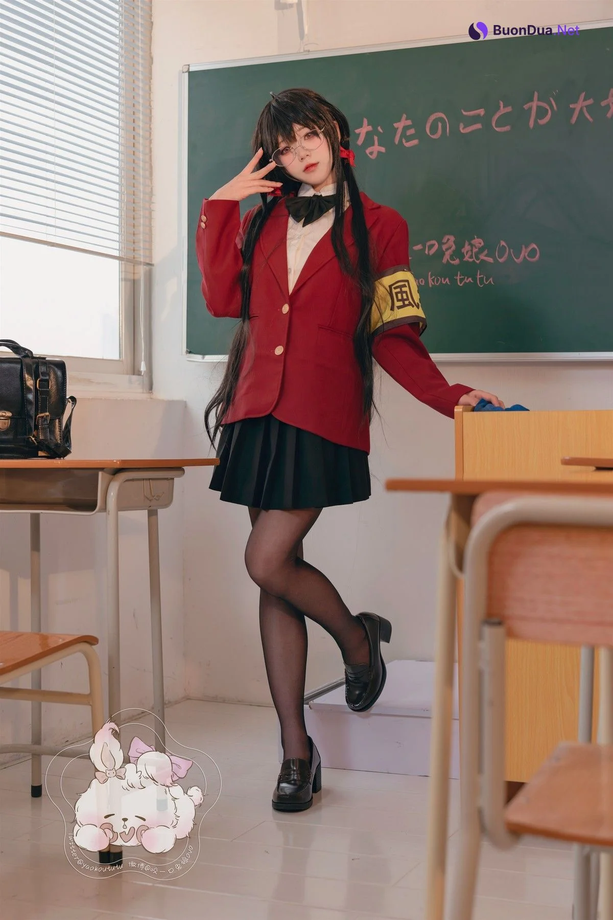 Cosplay 咬一口兔娘 风纪委员大凤 Set.01 - Photo 5