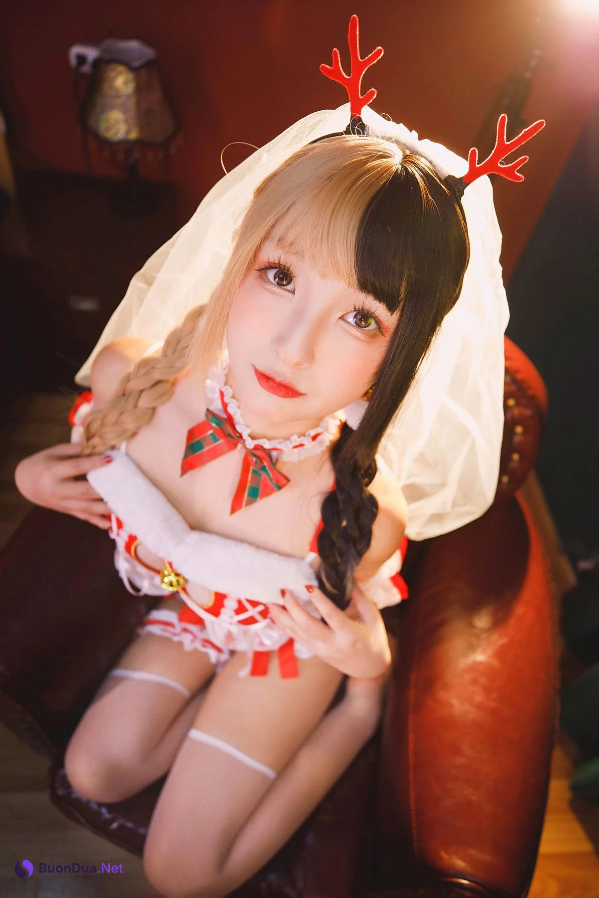 Cosplay 神楽坂真冬 绝对企画-圣诞小鹿《鹿の恩返し》 Set.01 - Photo 11