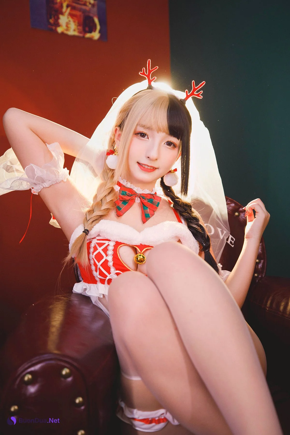 Cosplay 神楽坂真冬 绝对企画-圣诞小鹿《鹿の恩返し》 Set.01 - Photo 15