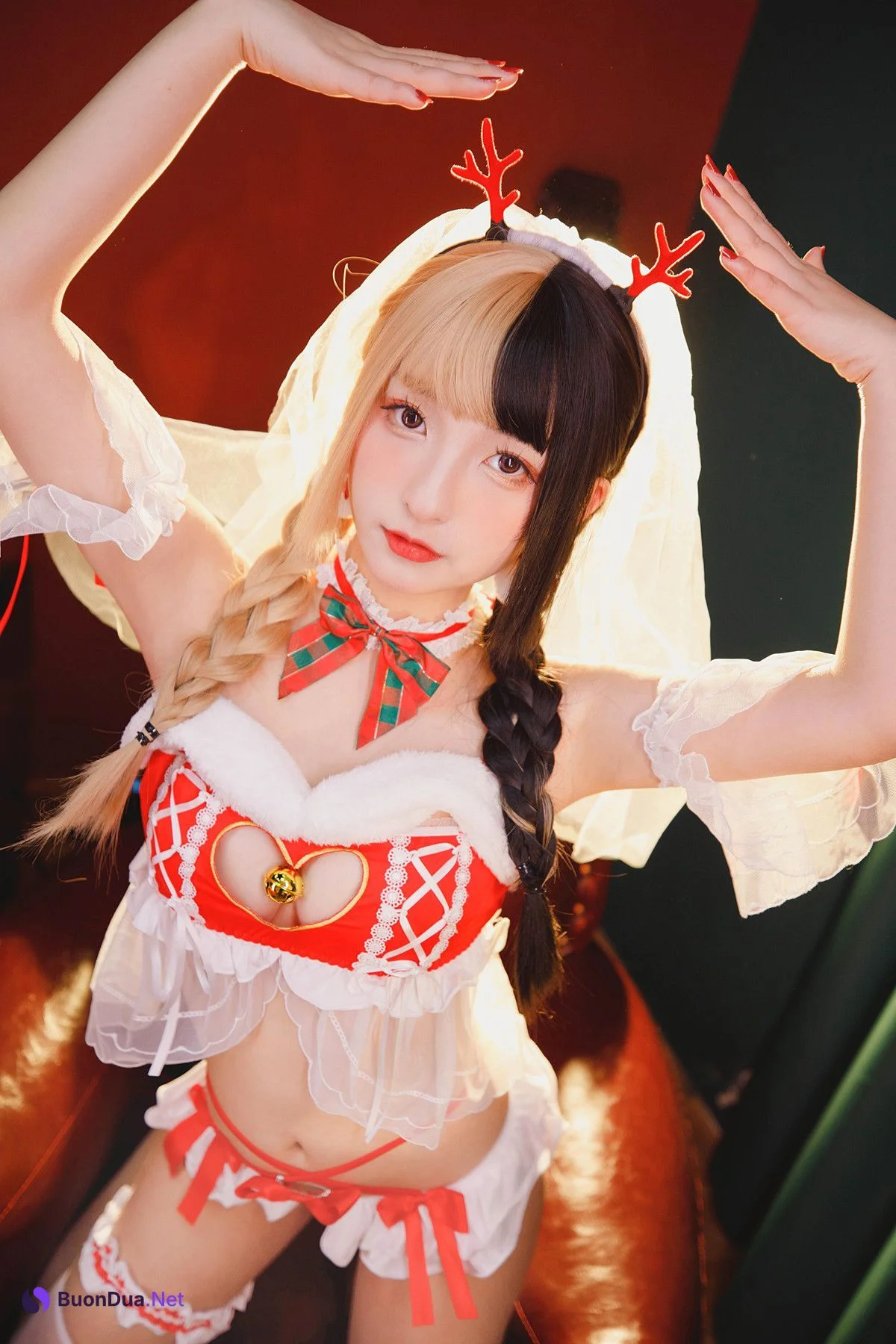 Cosplay 神楽坂真冬 绝对企画-圣诞小鹿《鹿の恩返し》 Set.01 - Photo 5