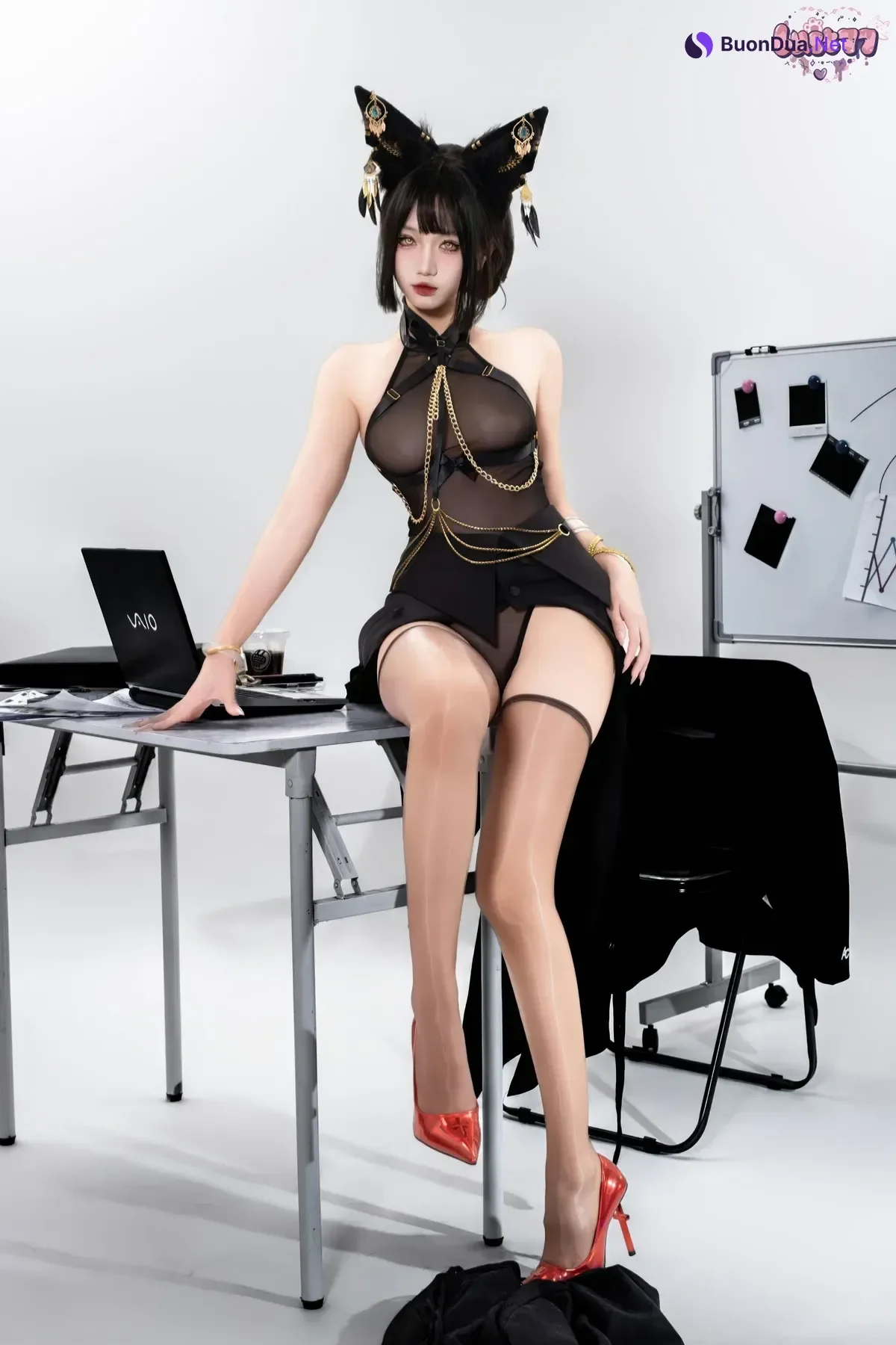 Cosplay 柒柒要乖哦 – 黑·阿努比斯 Set.01 - Photo 11