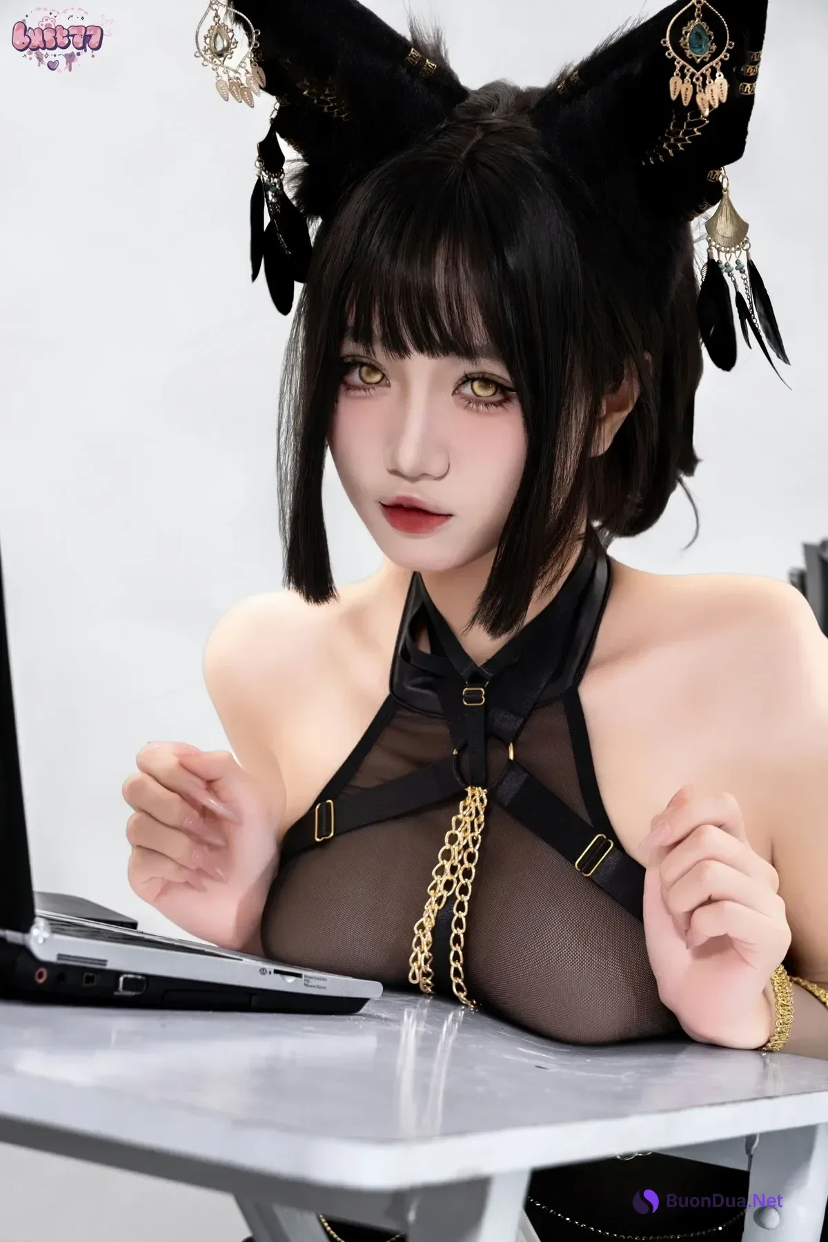 Cosplay 柒柒要乖哦 – 黑·阿努比斯 Set.01 - Photo 3