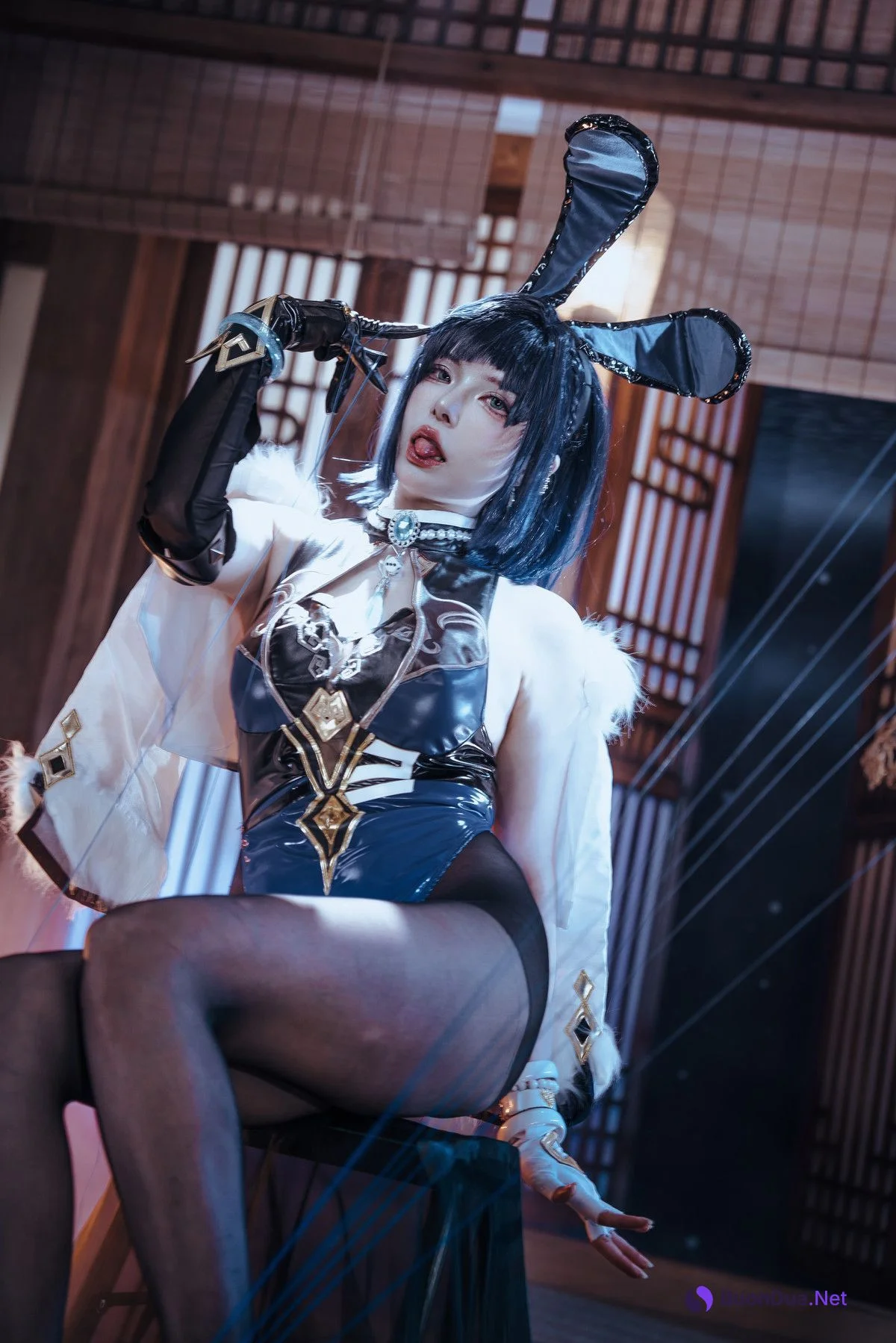Cosplay 夏小秋秋秋 夜兰 兔女郎 Set.01 - Photo 17