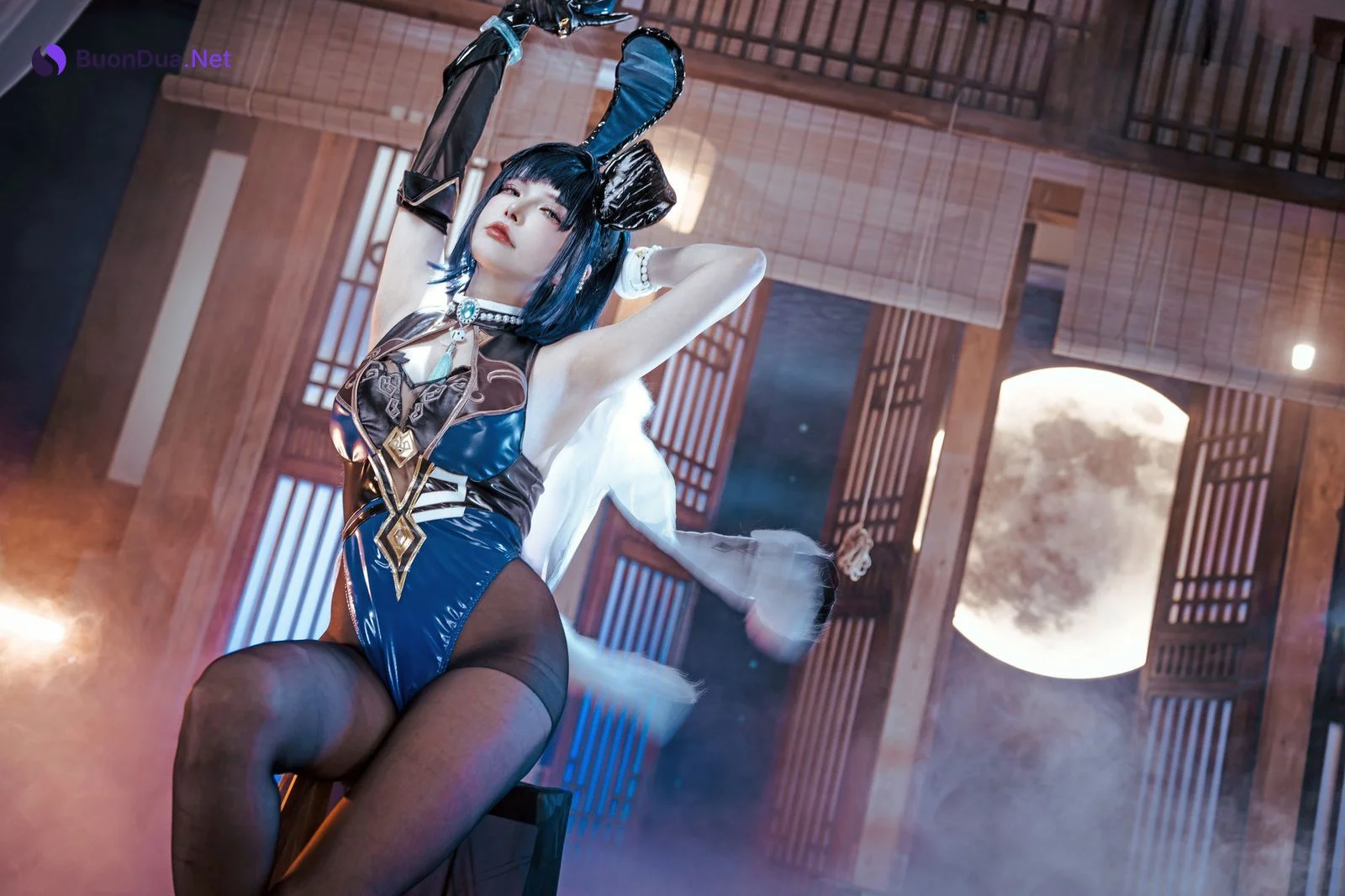 Cosplay 夏小秋秋秋 夜兰 兔女郎 Set.01 - Photo 4