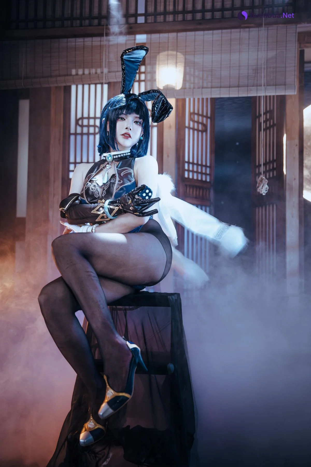 Cosplay 夏小秋秋秋 夜兰 兔女郎 Set.01 - Photo 5