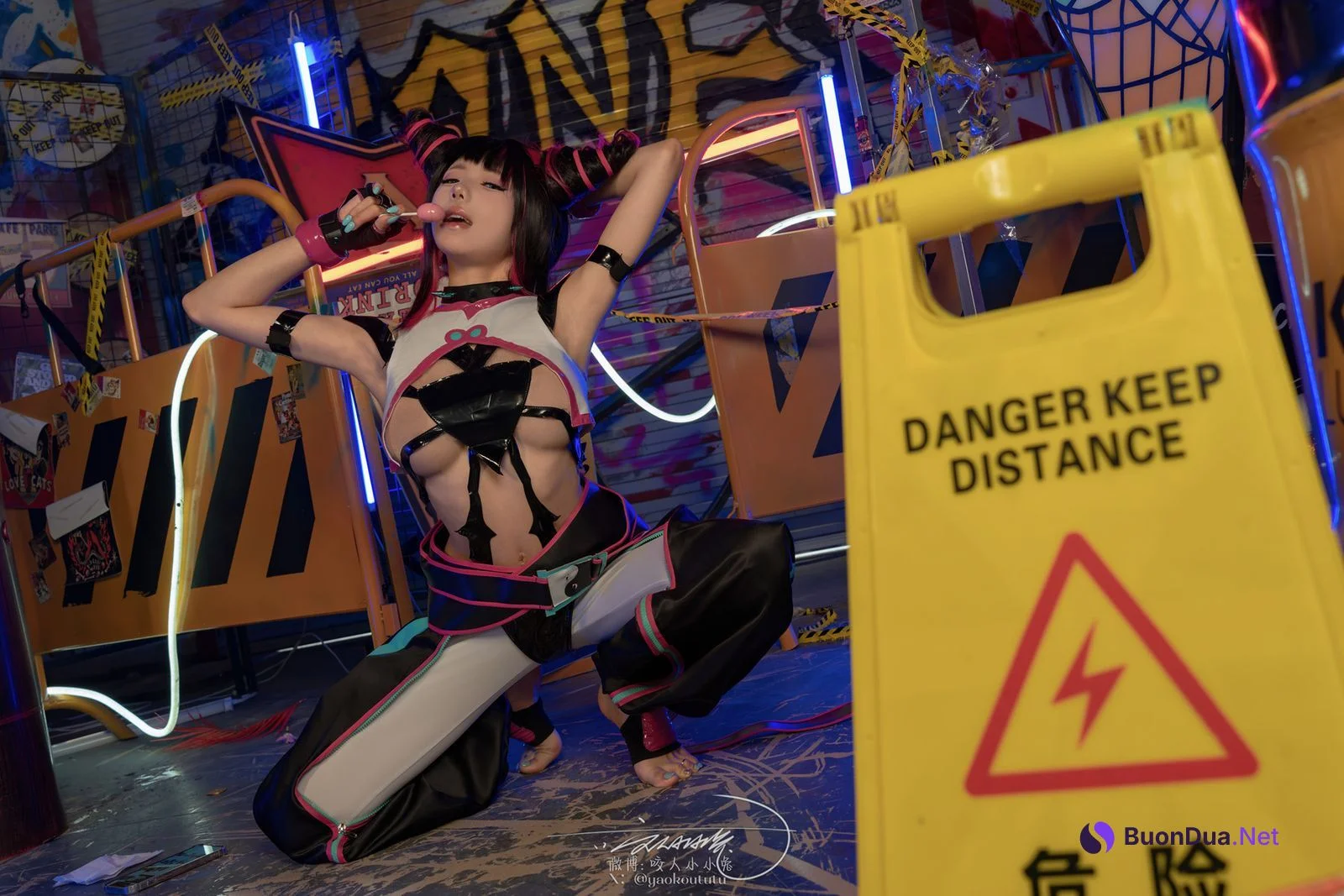 Cosplay 黏黏团子兔 街霸 韩蛛俐 Set.01 - Photo 13