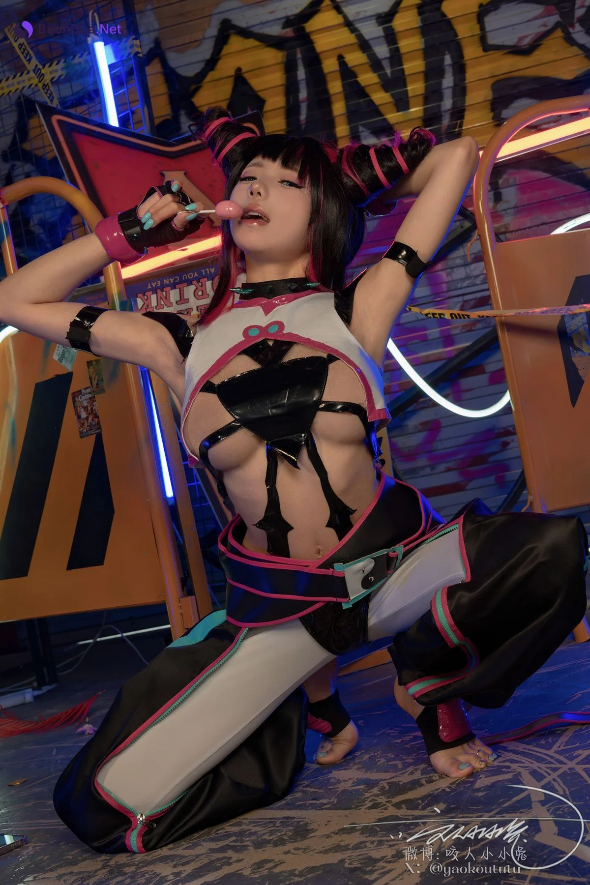 Cosplay 黏黏团子兔 街霸 韩蛛俐 Set.01 - Photo 14