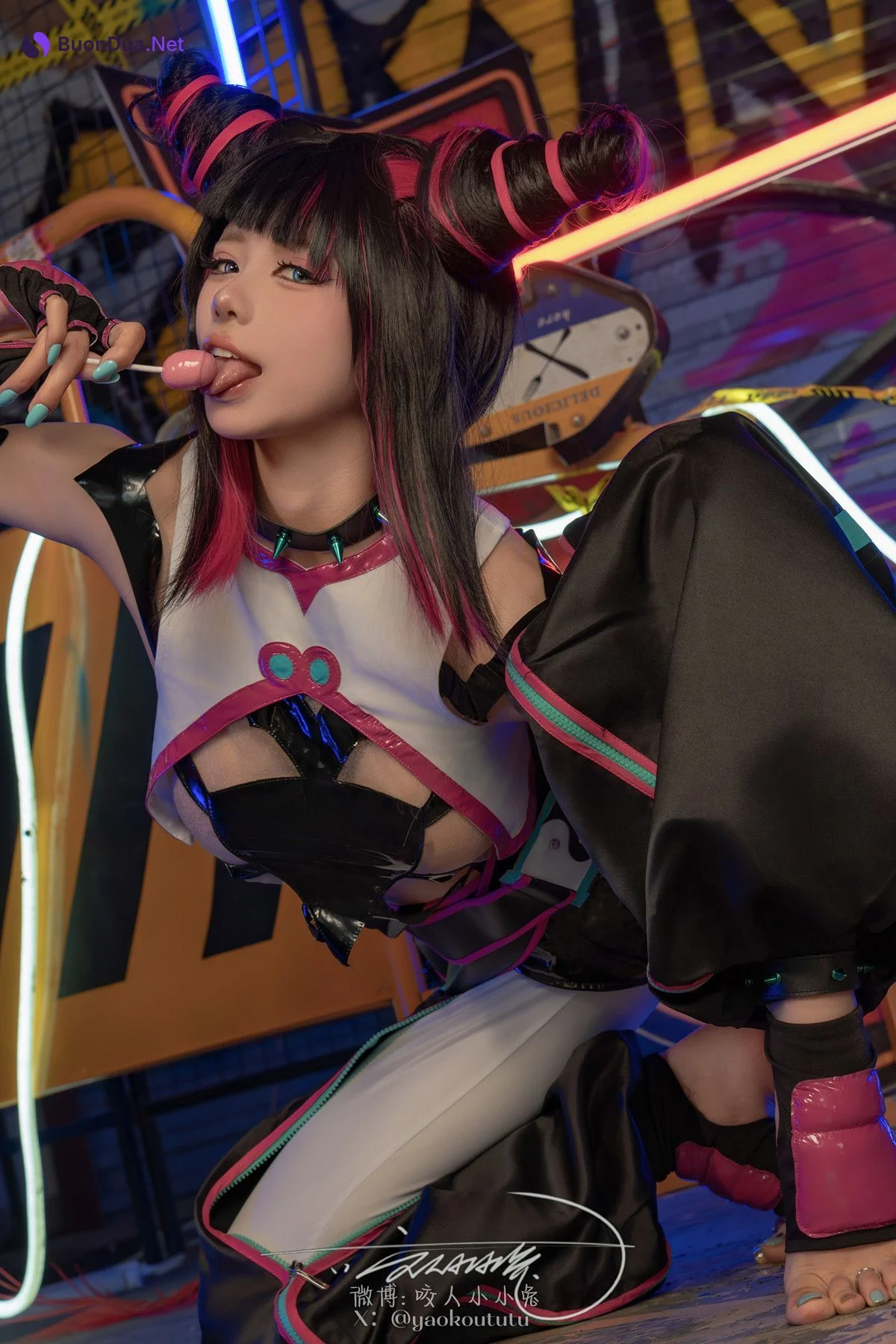 Cosplay 黏黏团子兔 街霸 韩蛛俐 Set.01 - Photo 16