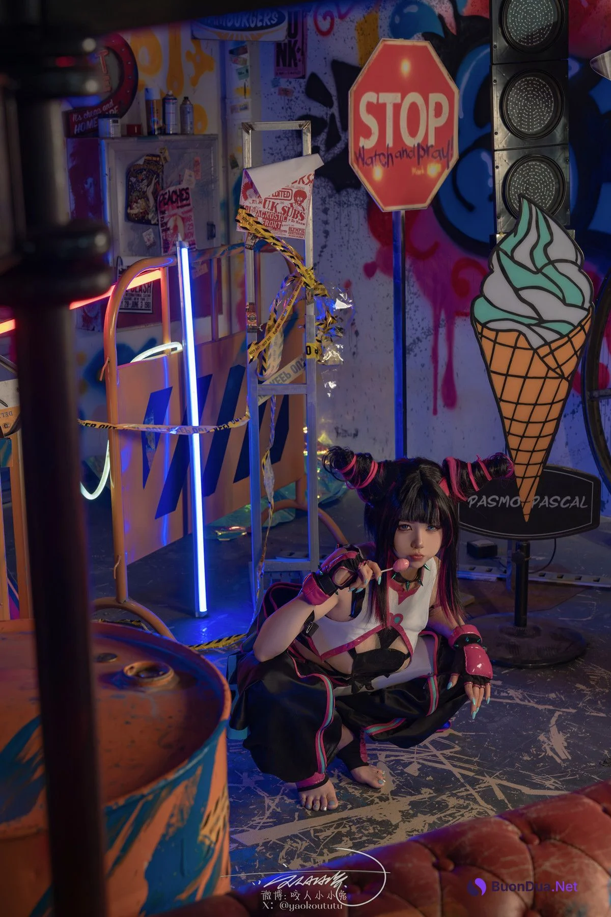 Cosplay 黏黏团子兔 街霸 韩蛛俐 Set.01 - Photo 19
