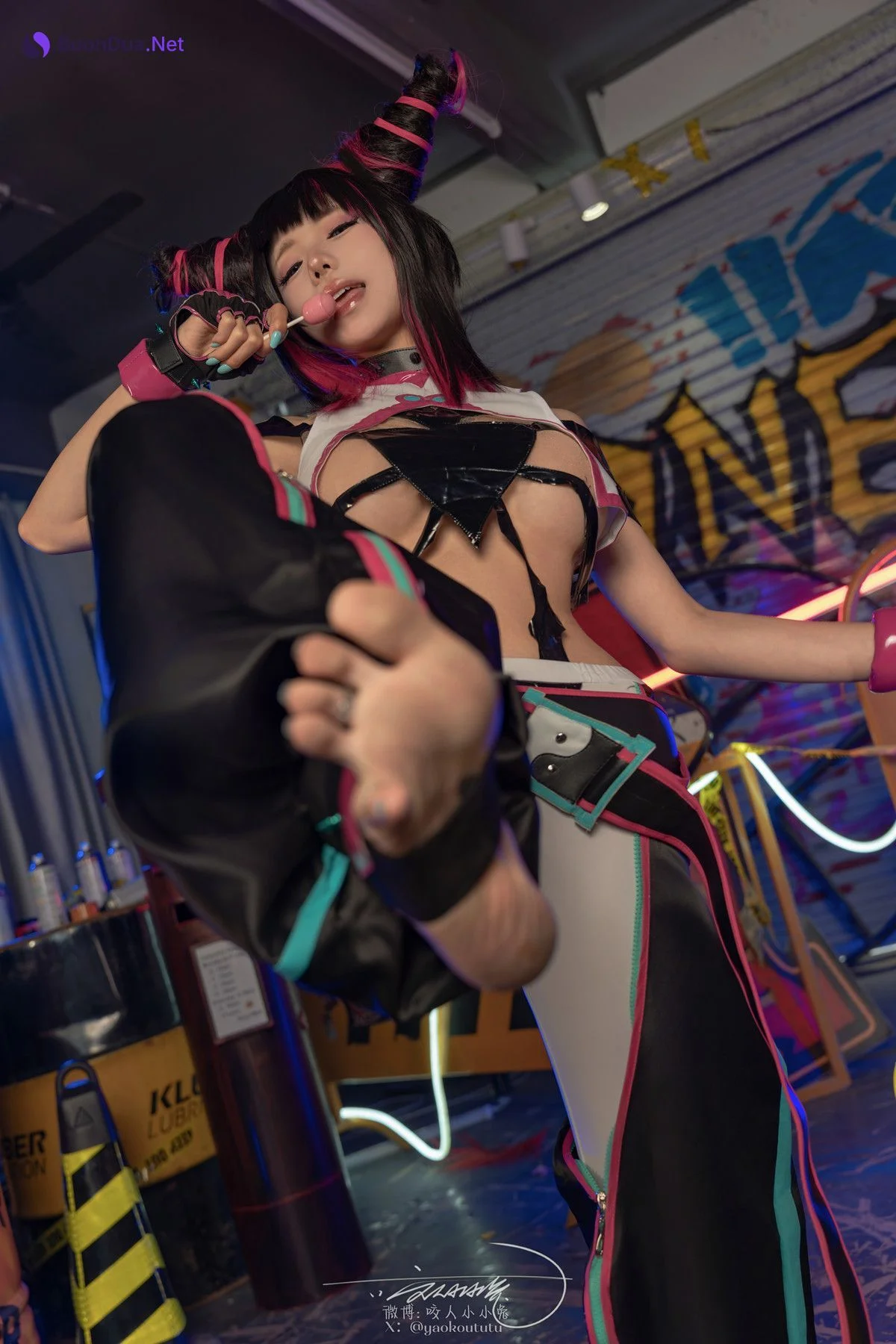 Cosplay 黏黏团子兔 街霸 韩蛛俐 Set.01 - Photo 3