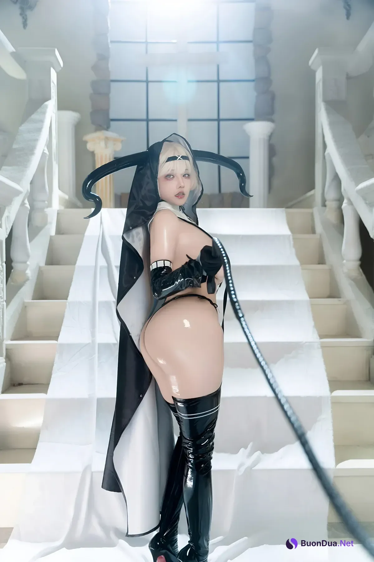 Cosplay 虎牙古阿扎 – 恶魔修女 Set.01 - Photo 7