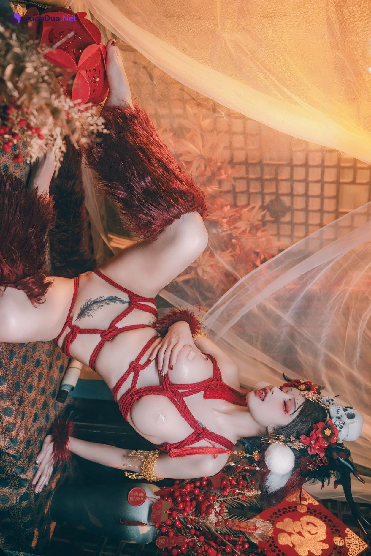 Cosplay 鹿八岁 闯进我家的凶凶年兽 Set.02 - Photo 12