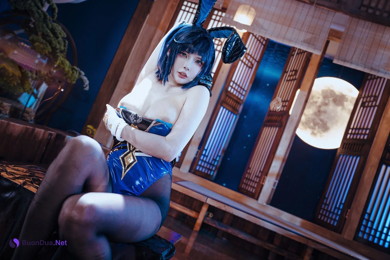 Cosplay 夏小秋秋秋 夜兰 兔女郎 Set.02 - Photo 12
