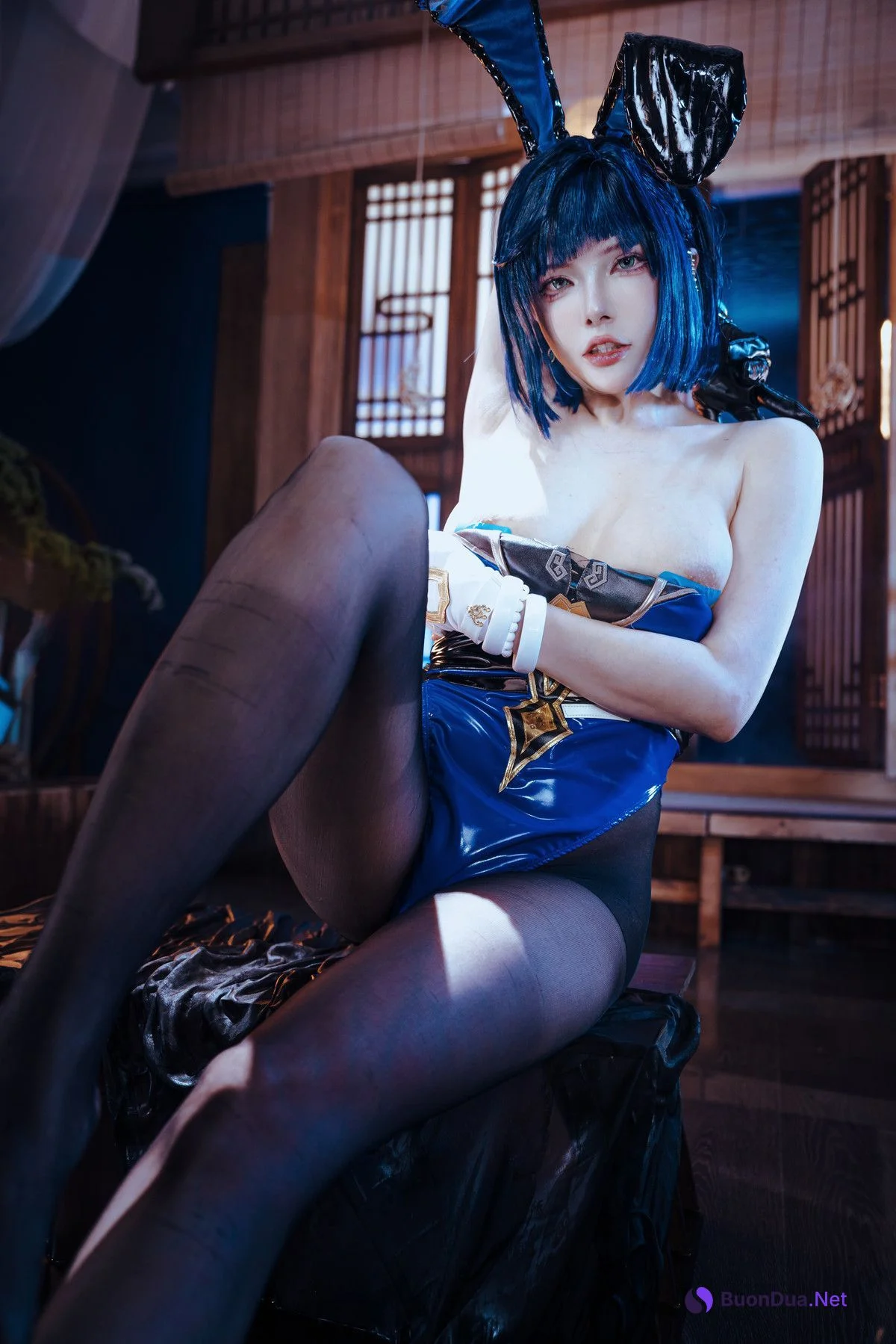 Cosplay 夏小秋秋秋 夜兰 兔女郎 Set.02 - Photo 13