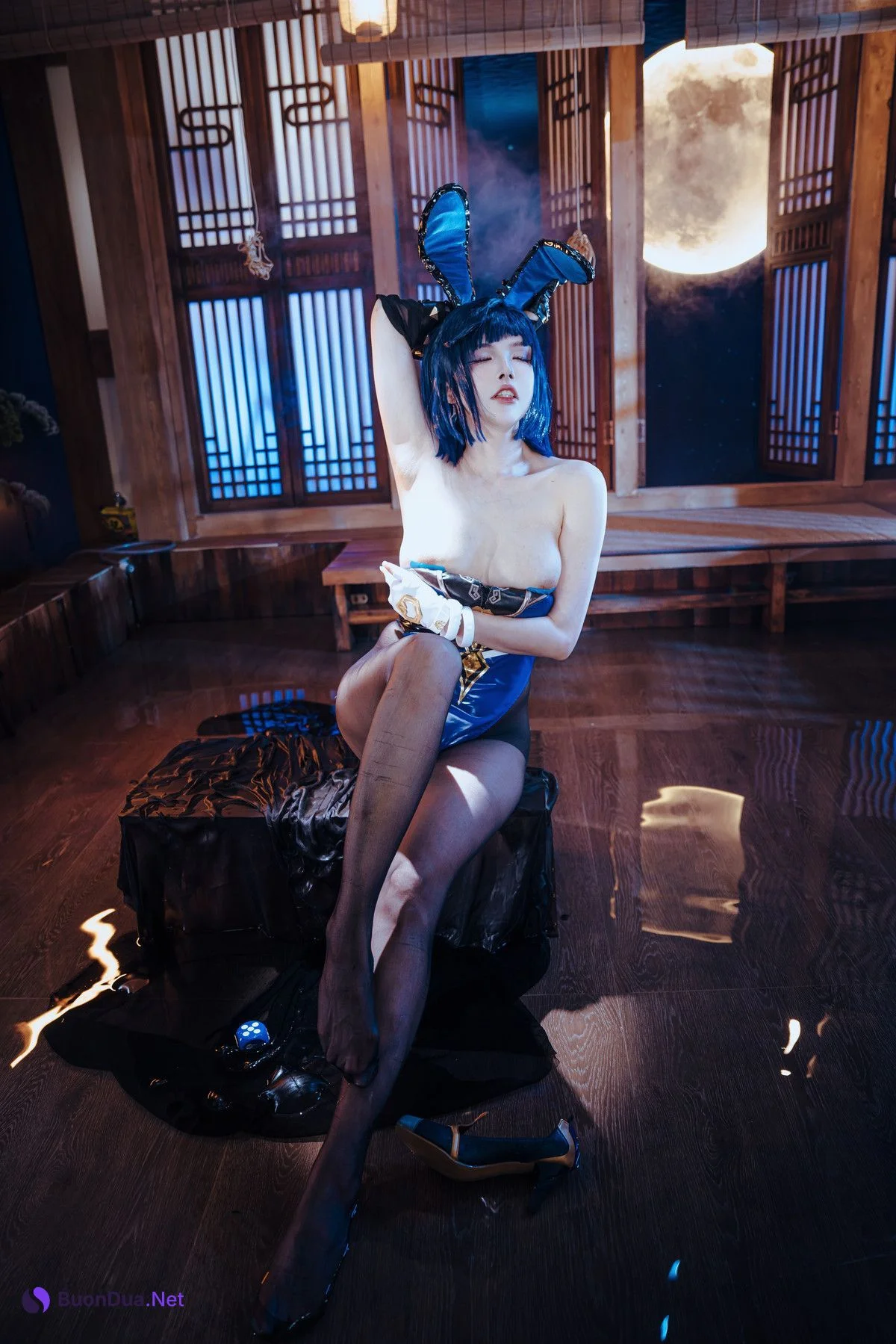 Cosplay 夏小秋秋秋 夜兰 兔女郎 Set.02 - Photo 14