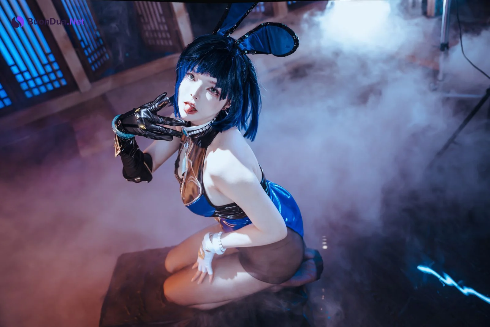 Cosplay 夏小秋秋秋 夜兰 兔女郎 Set.02 - Photo 2