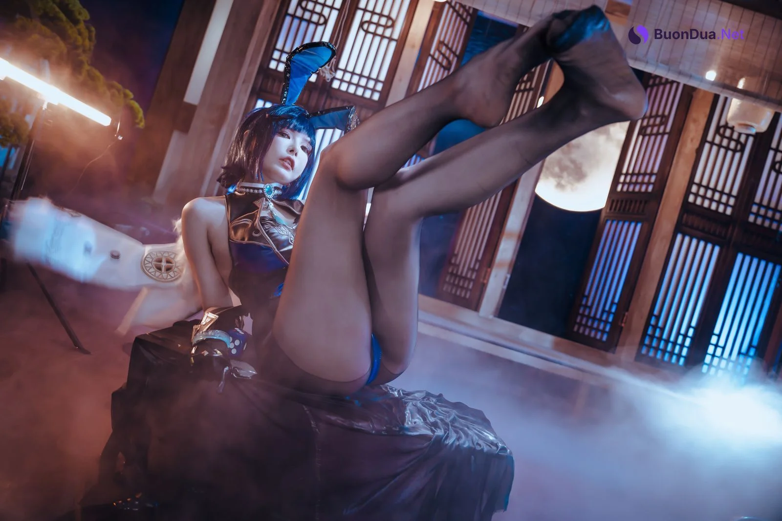 Cosplay 夏小秋秋秋 夜兰 兔女郎 Set.02 - Photo 4