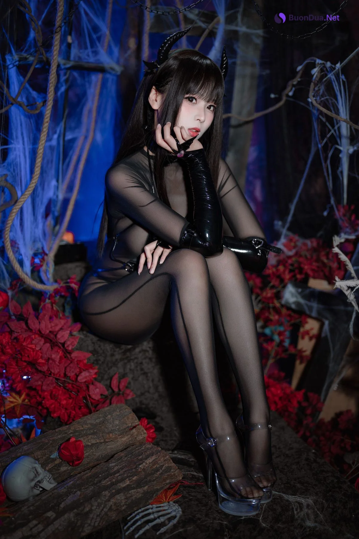 Cosplay 轩萧学姐 万圣节魅魔 Set.02 - Photo 10