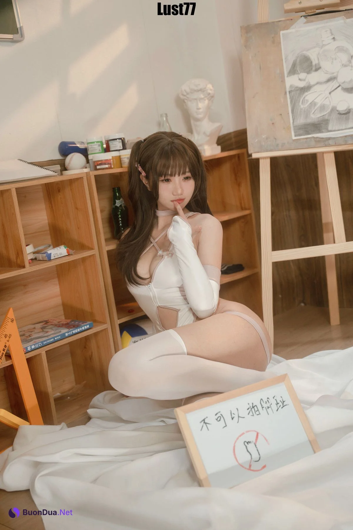 Cosplay 柒柒要乖哦 粉色泳衣 Set.02 - Photo 20