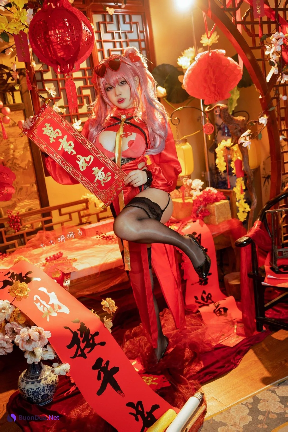 Cosplay 七七娜娜子 布莱默顿新春旗袍 Set.02 - Photo 12