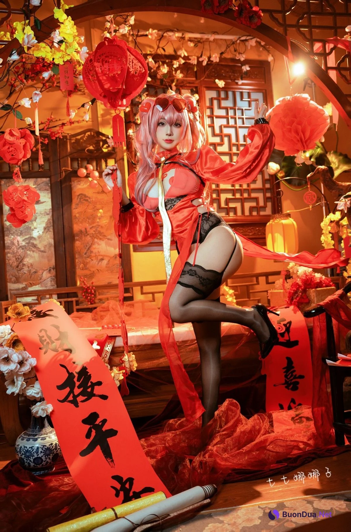 Cosplay 七七娜娜子 布莱默顿新春旗袍 Set.02 - Photo 14