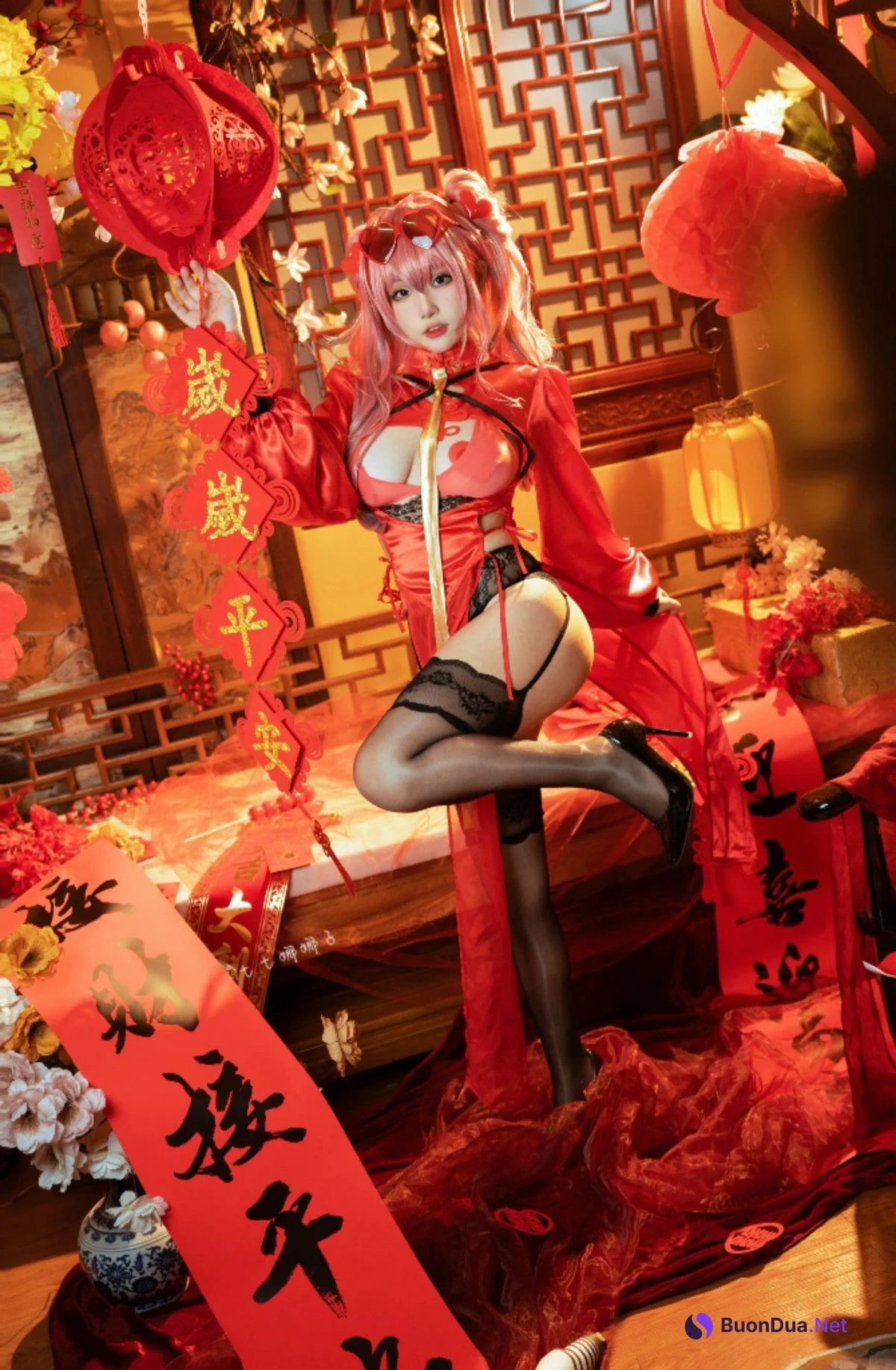 Cosplay 七七娜娜子 布莱默顿新春旗袍 Set.02 - Photo 16