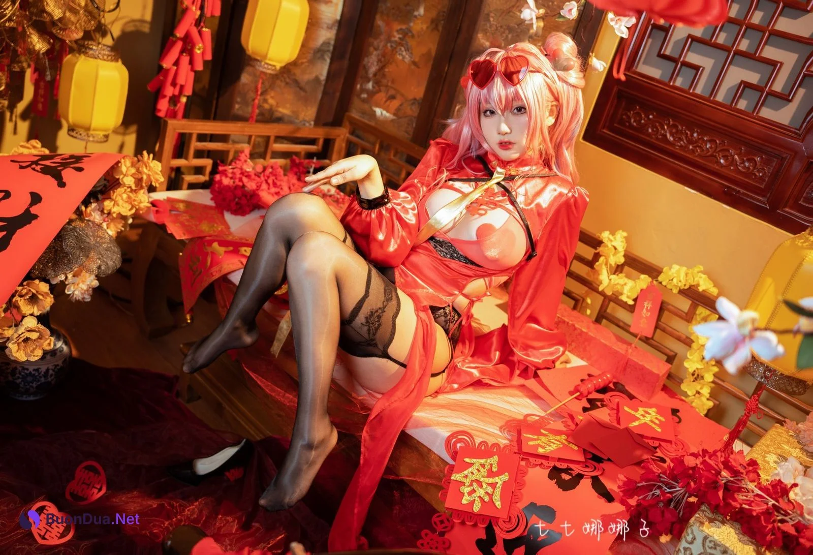 Cosplay 七七娜娜子 布莱默顿新春旗袍 Set.02 - Photo 18