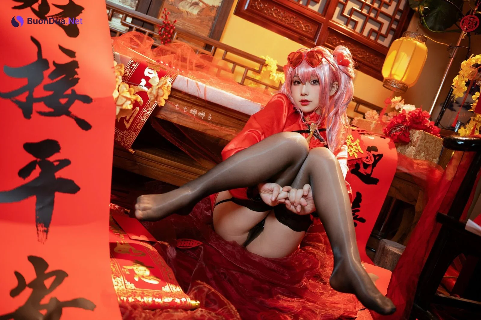 Cosplay 七七娜娜子 布莱默顿新春旗袍 Set.02 - Photo 2