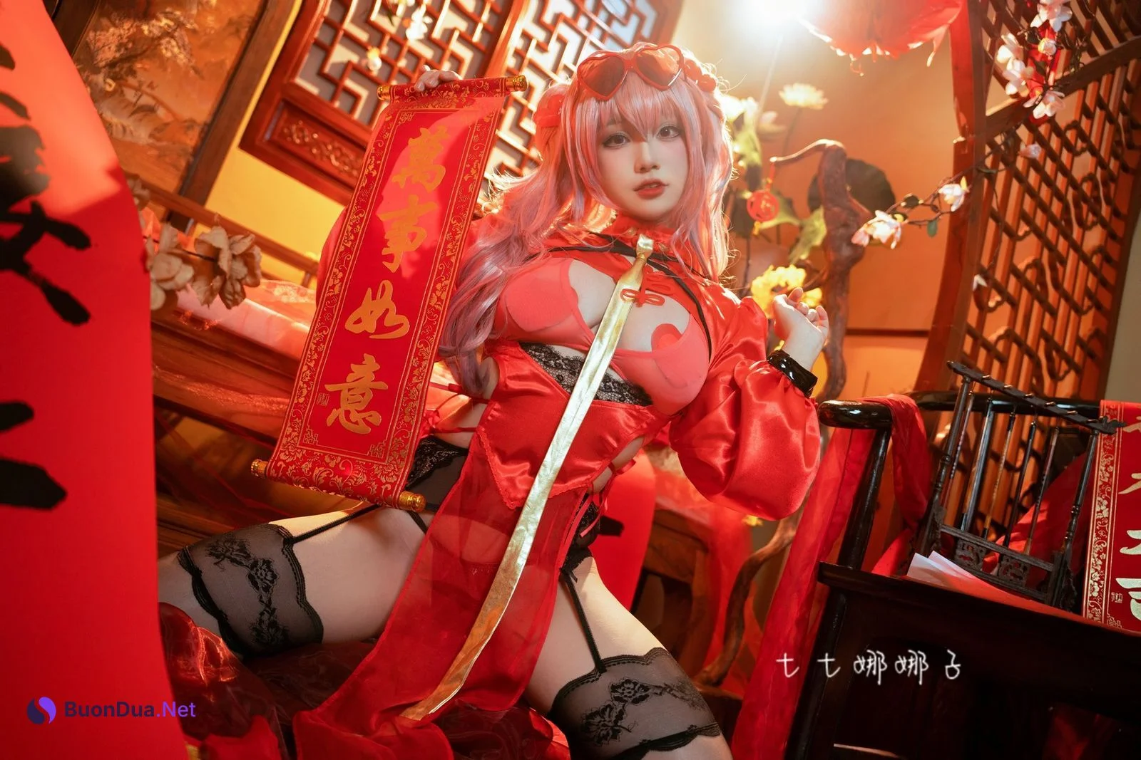 Cosplay 七七娜娜子 布莱默顿新春旗袍 Set.02 - Photo 6