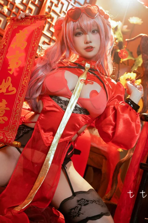 Cosplay 七七娜娜子 布莱默顿新春旗袍 Set.02