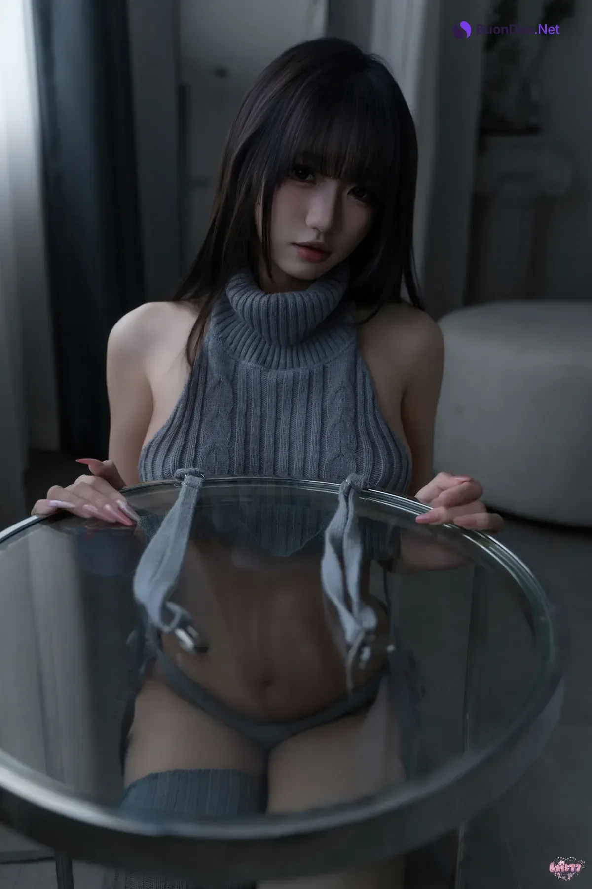 Cosplay 柒柒要乖哦 – 居家毛衣 Set.02 - Photo 20