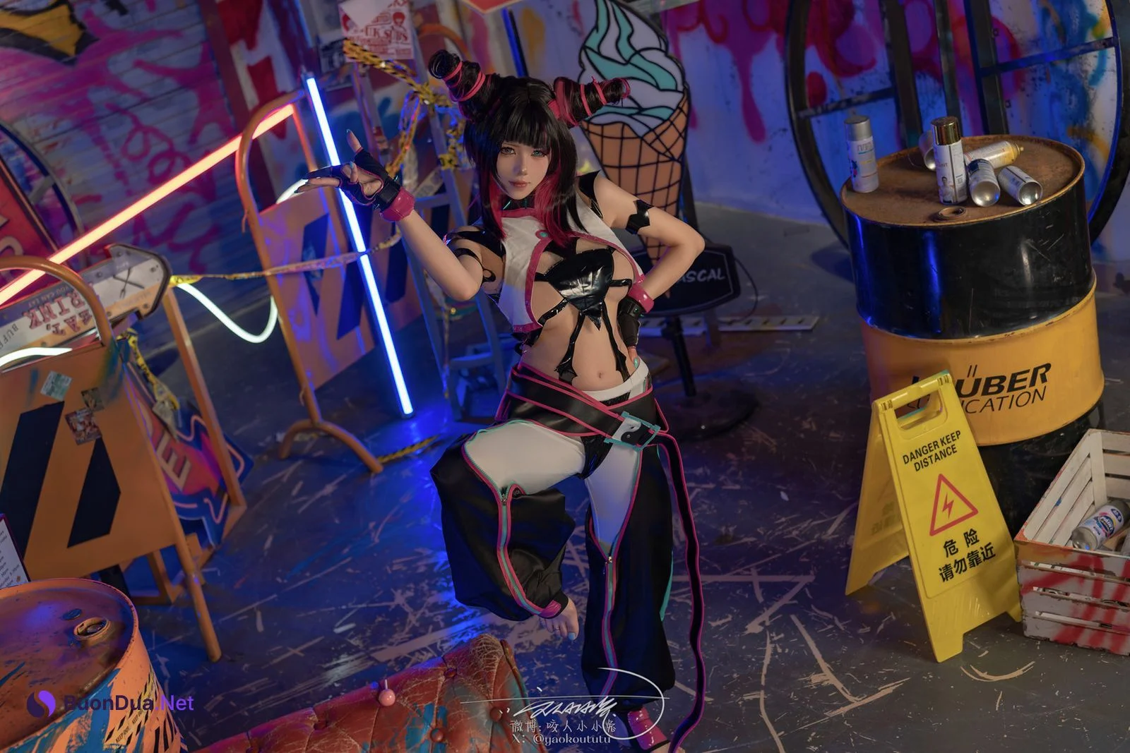 Cosplay 黏黏团子兔 街霸 韩蛛俐 Set.02 - Photo 11