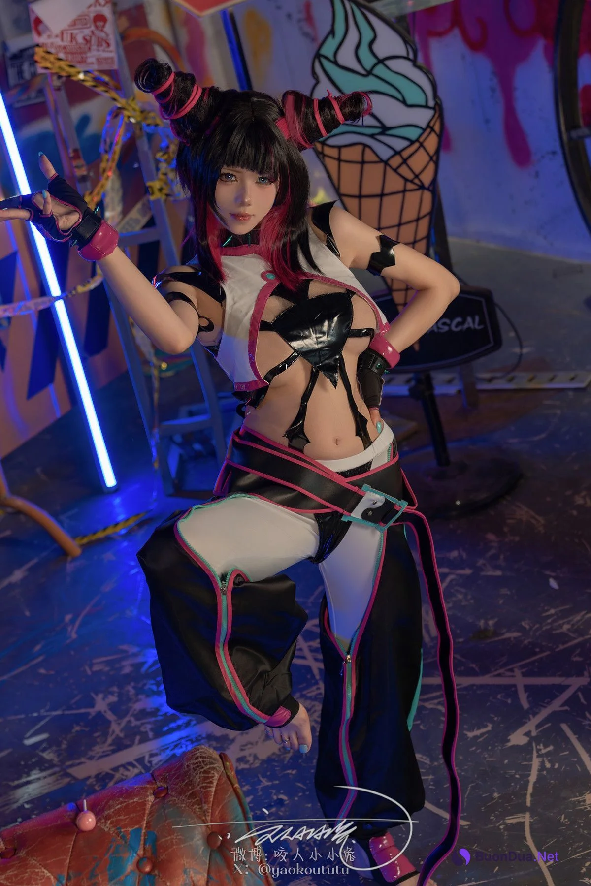 Cosplay 黏黏团子兔 街霸 韩蛛俐 Set.02 - Photo 12