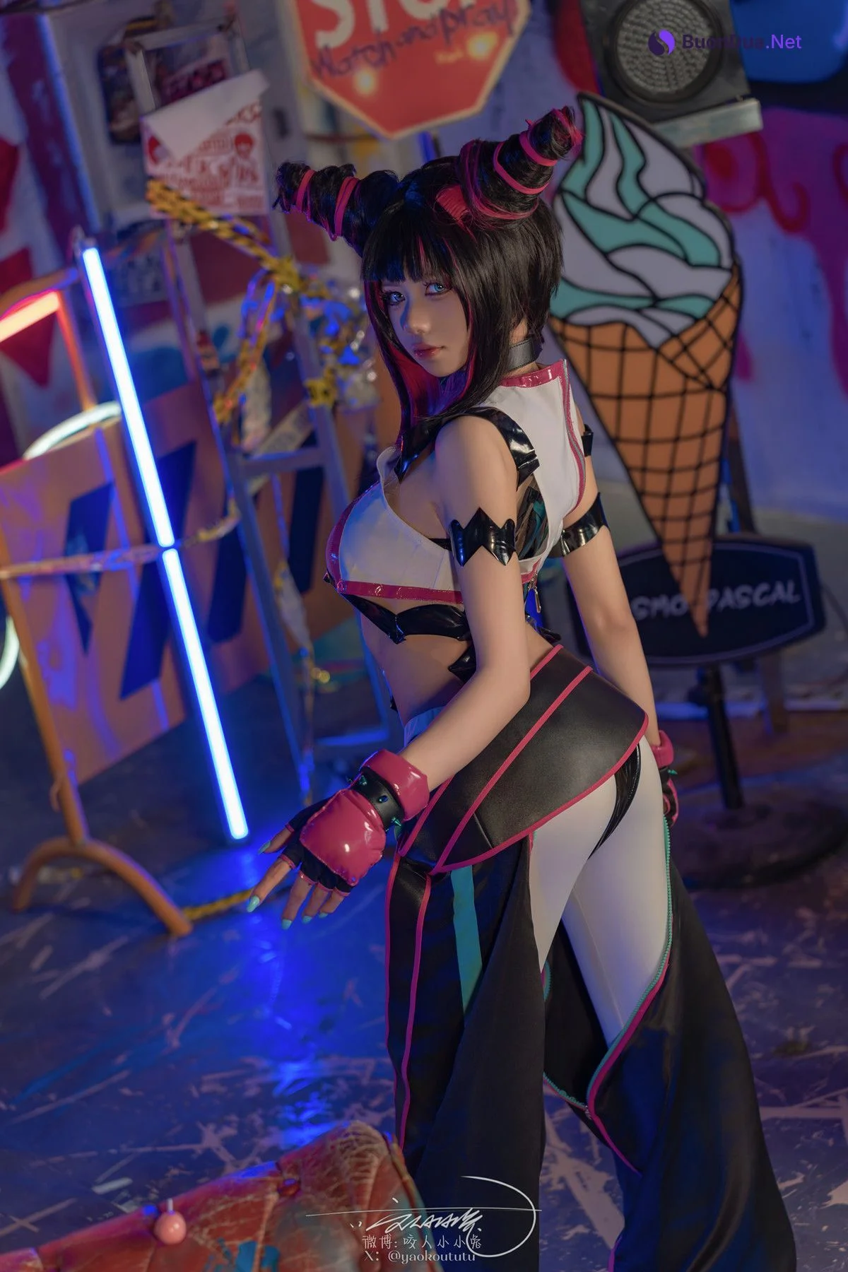 Cosplay 黏黏团子兔 街霸 韩蛛俐 Set.02 - Photo 13