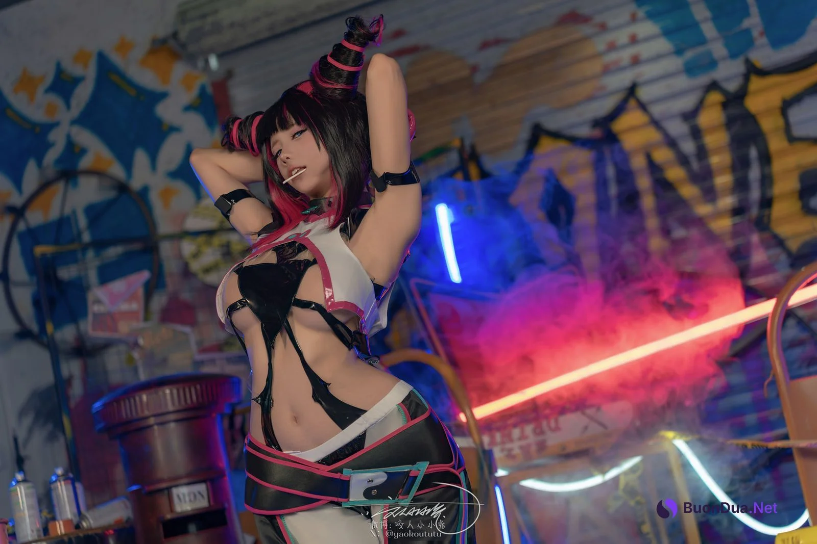 Cosplay 黏黏团子兔 街霸 韩蛛俐 Set.02 - Photo 14