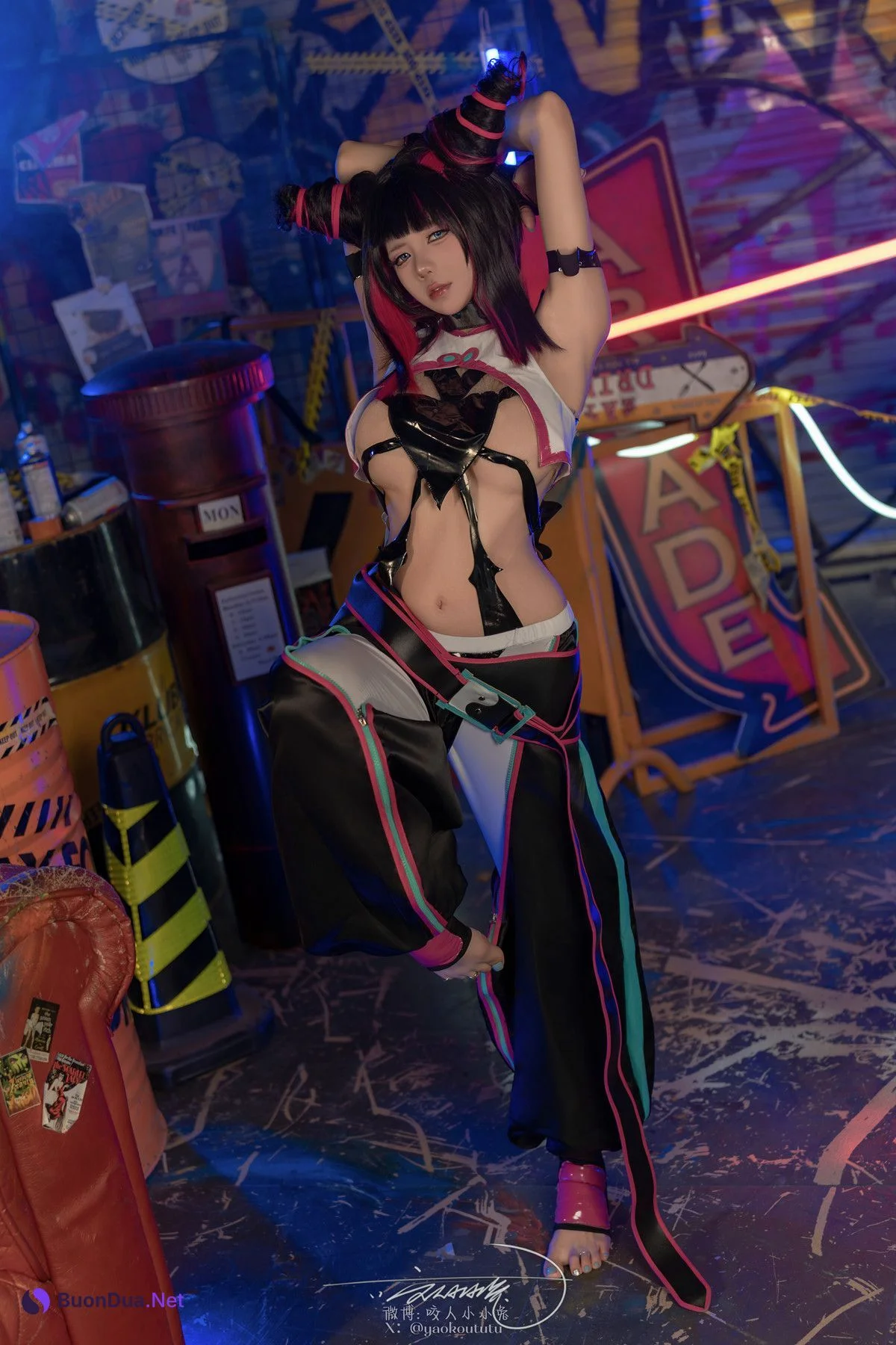 Cosplay 黏黏团子兔 街霸 韩蛛俐 Set.02 - Photo 16