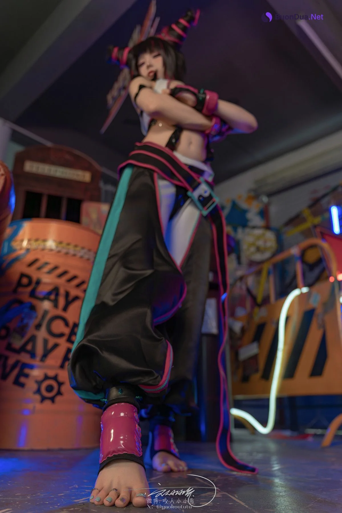 Cosplay 黏黏团子兔 街霸 韩蛛俐 Set.02 - Photo 17