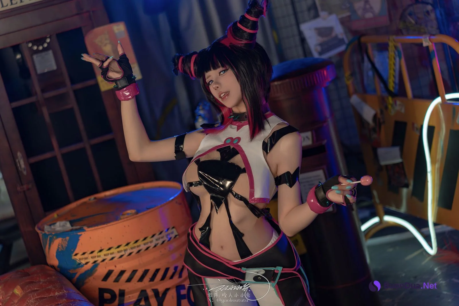 Cosplay 黏黏团子兔 街霸 韩蛛俐 Set.02 - Photo 19