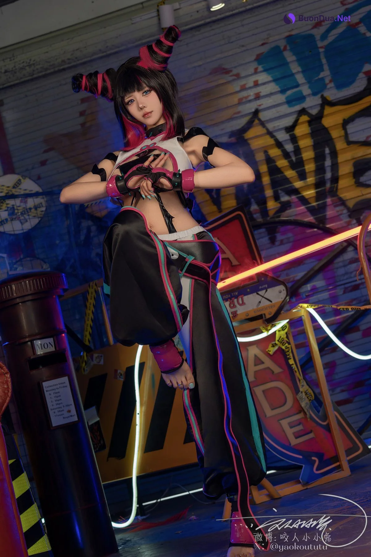 Cosplay 黏黏团子兔 街霸 韩蛛俐 Set.02 - Photo 2