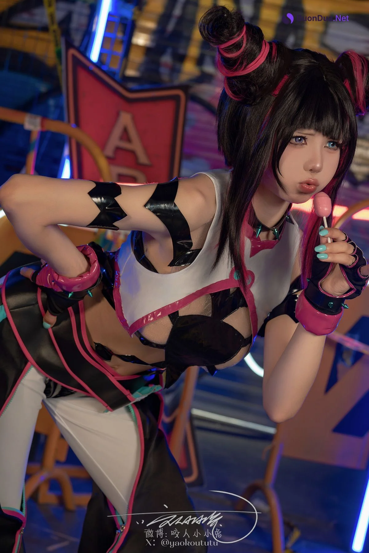 Cosplay 黏黏团子兔 街霸 韩蛛俐 Set.02 - Photo 9