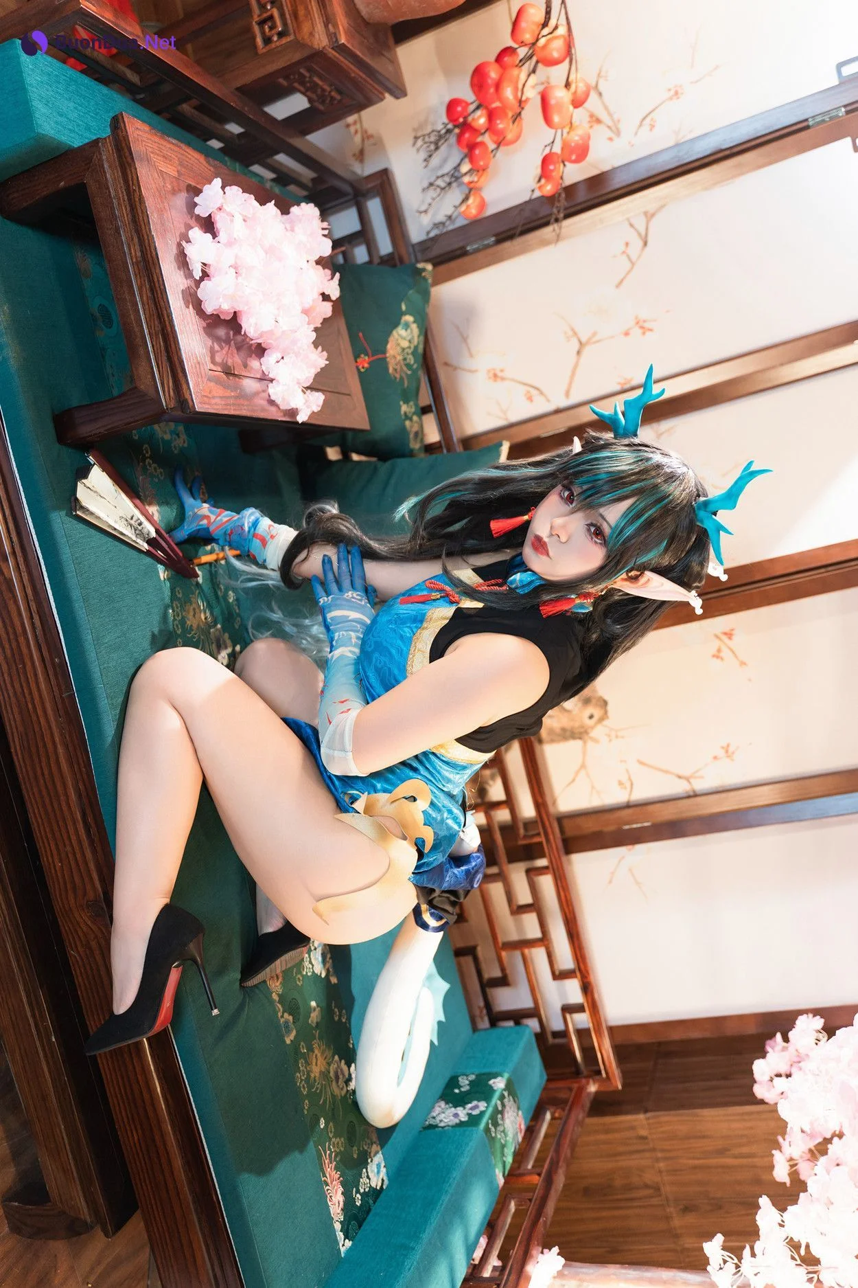Cosplay 小和甜酒 & 橙风千雅 明日方舟年夕中式双人御守 Set.02 - Photo 14