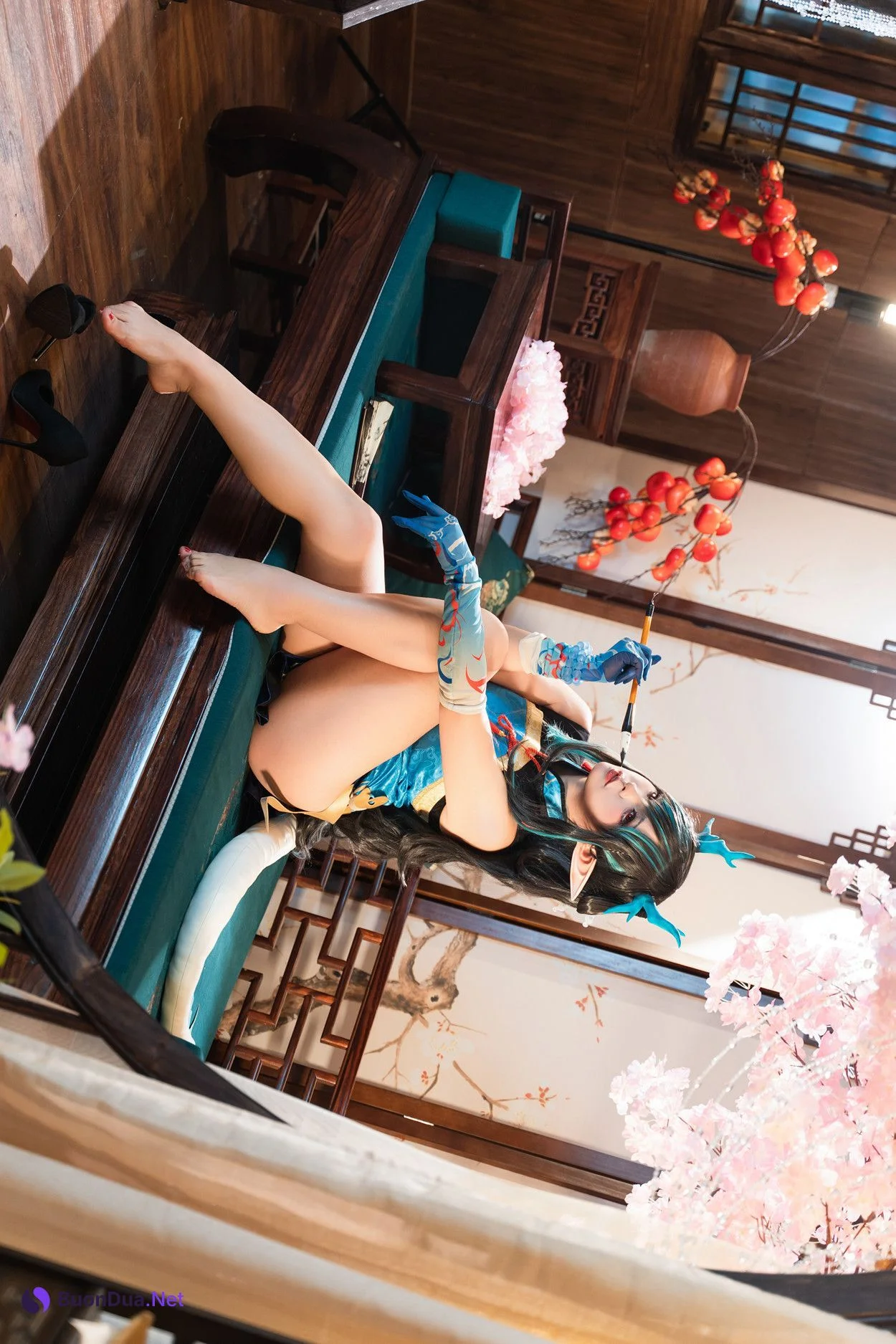 Cosplay 小和甜酒 & 橙风千雅 明日方舟年夕中式双人御守 Set.02 - Photo 17