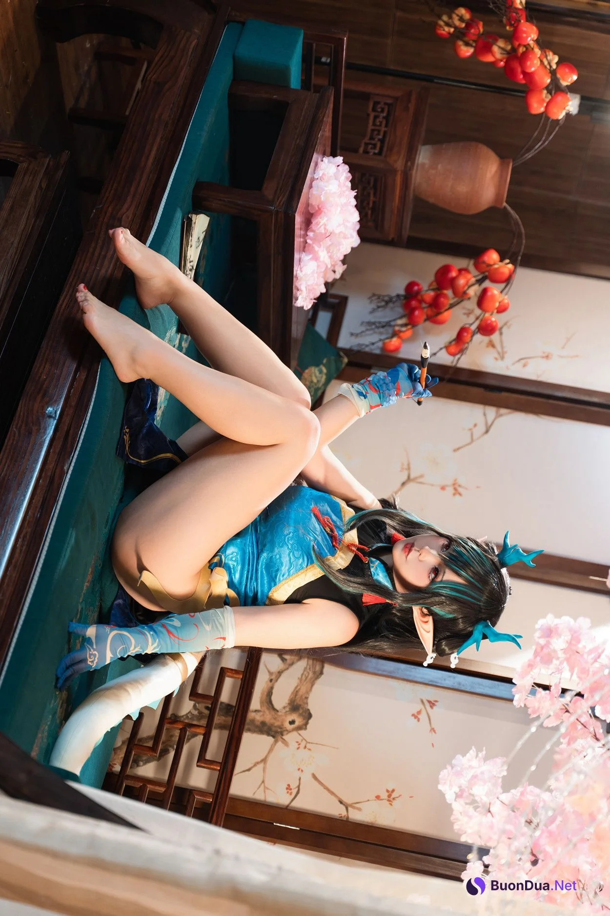Cosplay 小和甜酒 & 橙风千雅 明日方舟年夕中式双人御守 Set.02 - Photo 19
