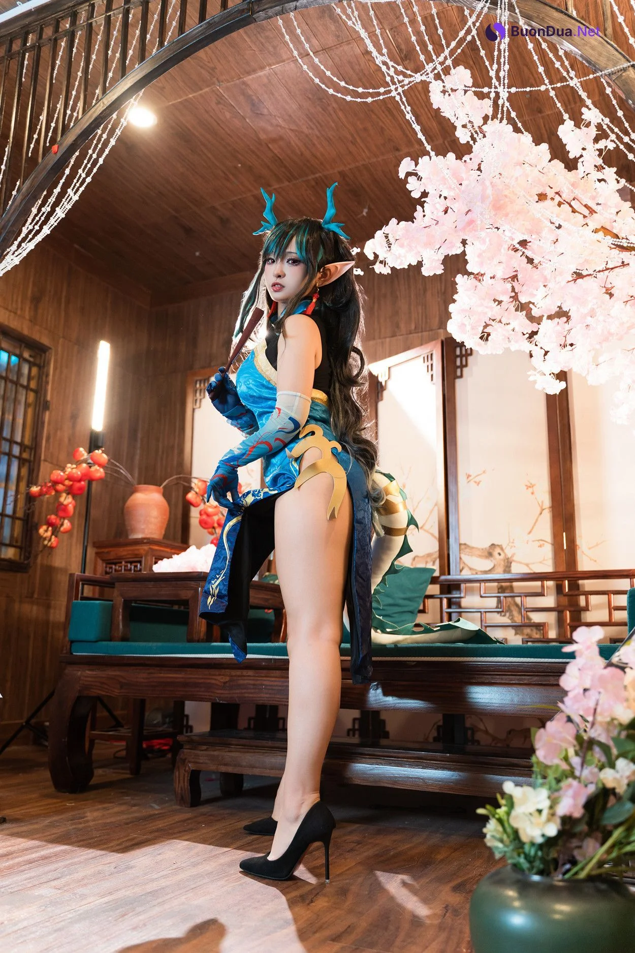 Cosplay 小和甜酒 & 橙风千雅 明日方舟年夕中式双人御守 Set.02 - Photo 3