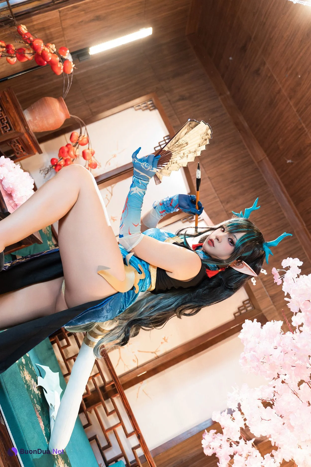 Cosplay 小和甜酒 & 橙风千雅 明日方舟年夕中式双人御守 Set.02 - Photo 4