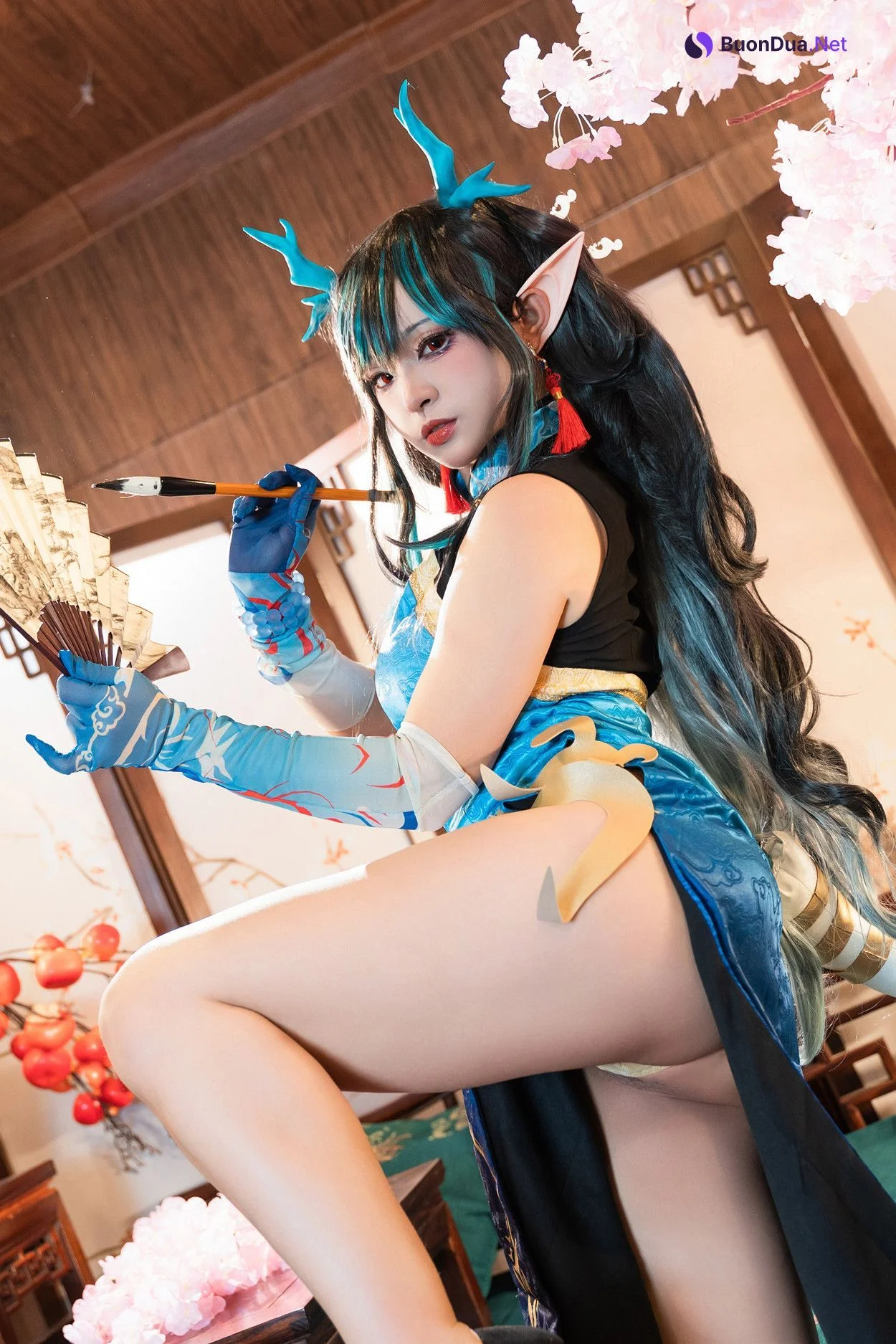 Cosplay 小和甜酒 & 橙风千雅 明日方舟年夕中式双人御守 Set.02 - Photo 5