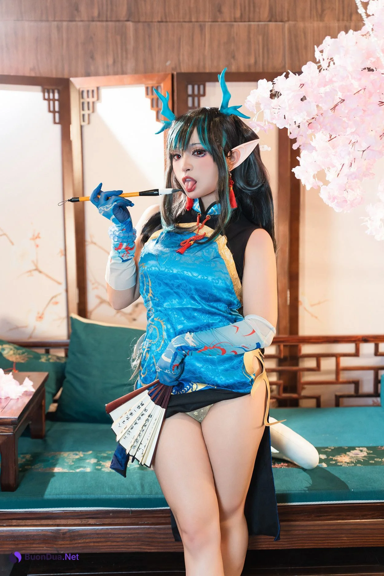 Cosplay 小和甜酒 & 橙风千雅 明日方舟年夕中式双人御守 Set.02 - Photo 6